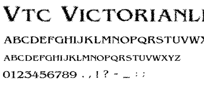 VTC VictorianLint SC font